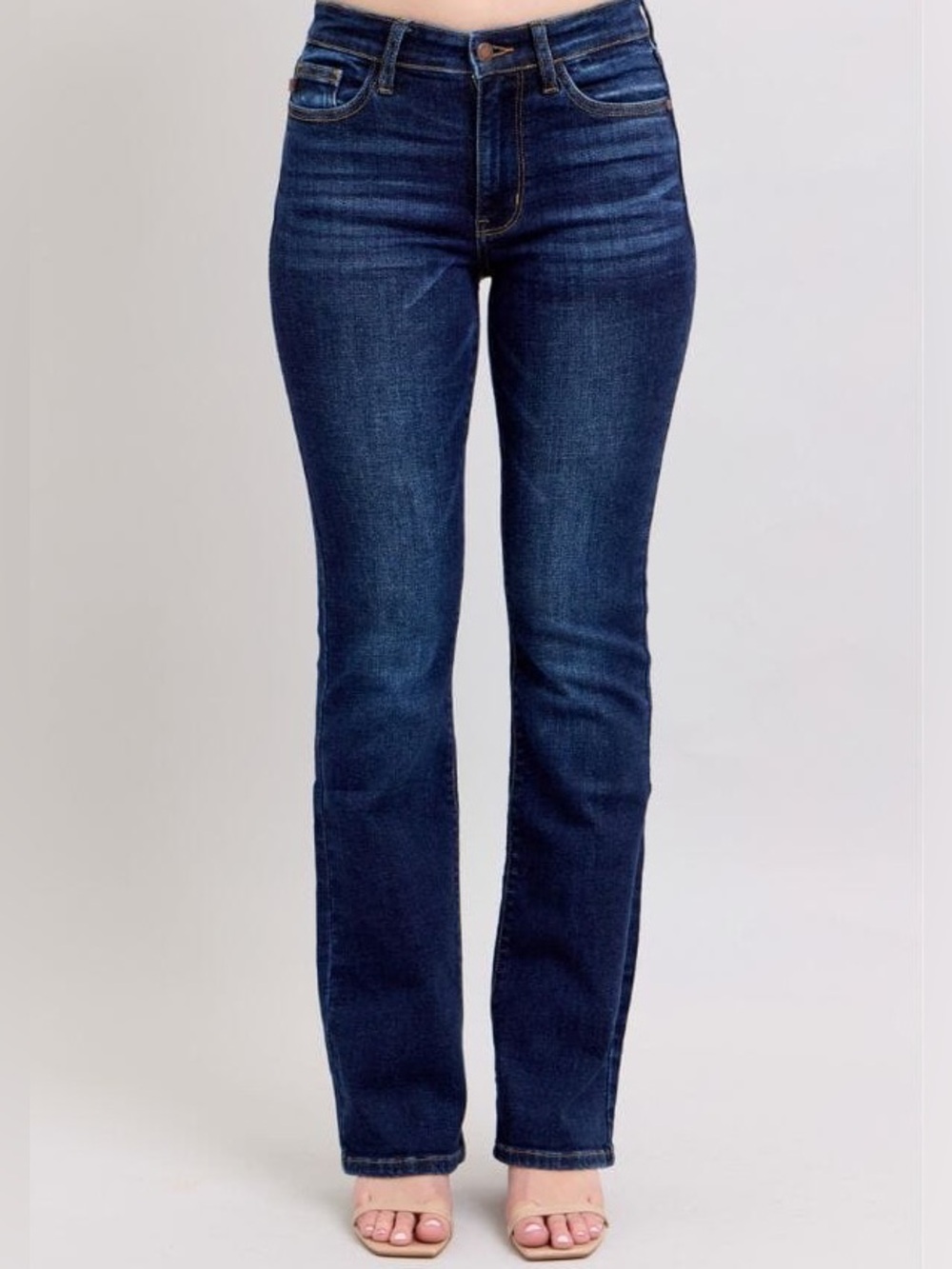 Judy Blue Straight Leg Jeans in Dark Blue Wash